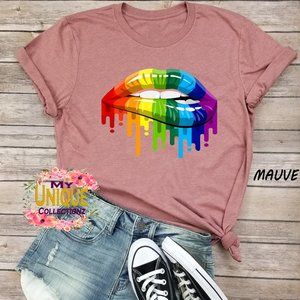 Gay Pride Lips, Gay Shirt, LGBT Shirt